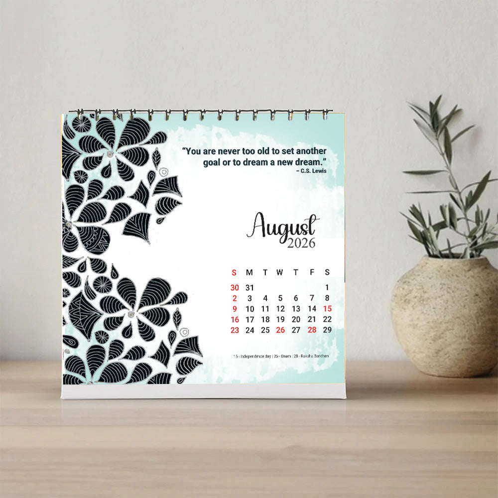 Support a Blind Artist & Get a Desktop Calendar 2026 Free