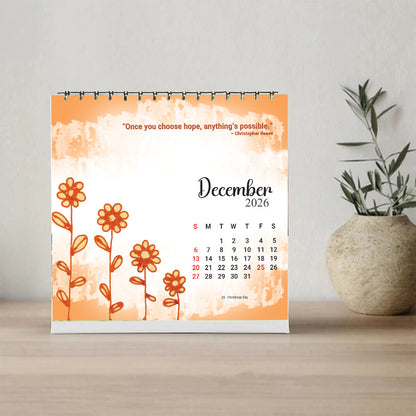 Support a Blind Artist & Get a Desktop Calendar 2026 Free