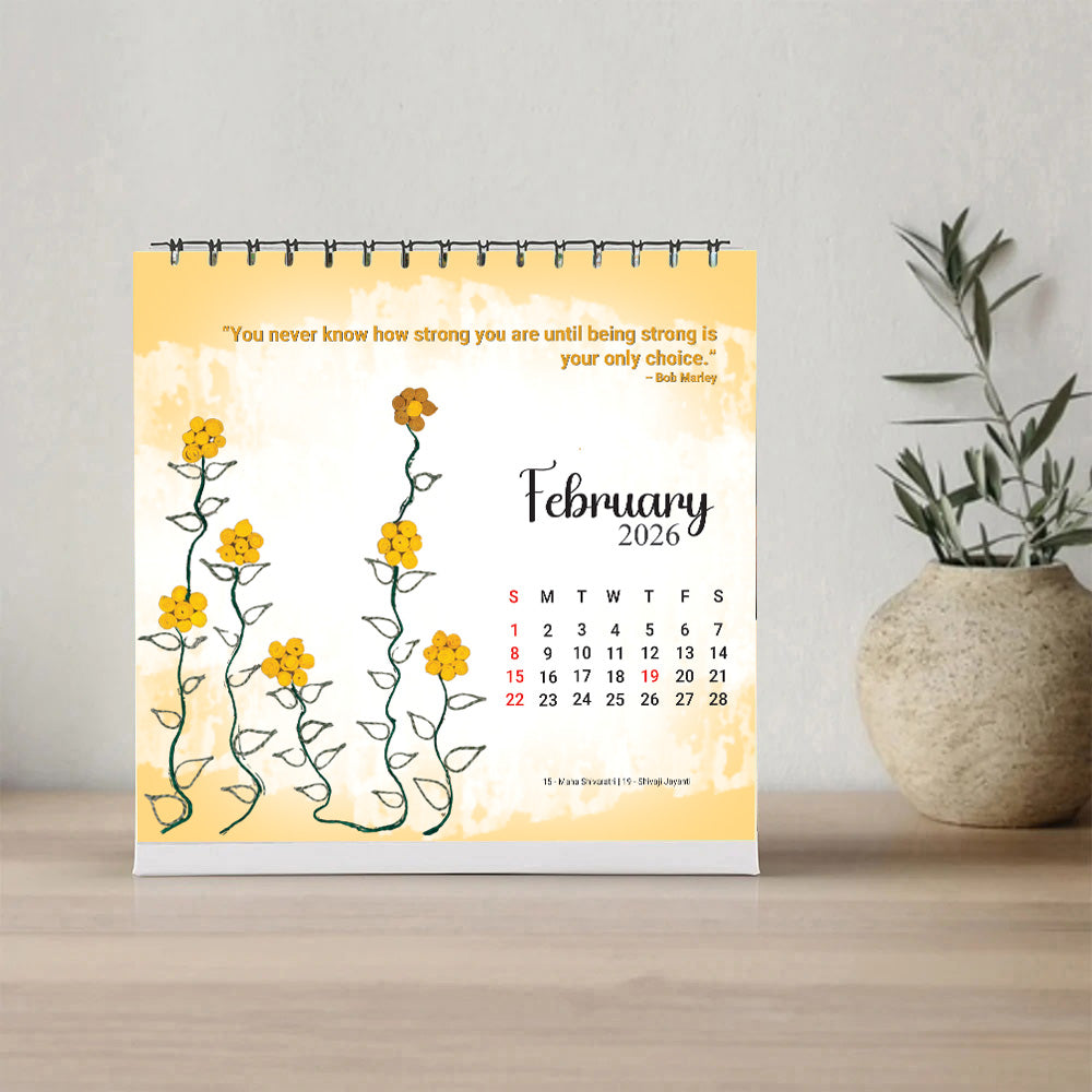 Support a Blind Artist & Get a Desktop Calendar 2026 Free