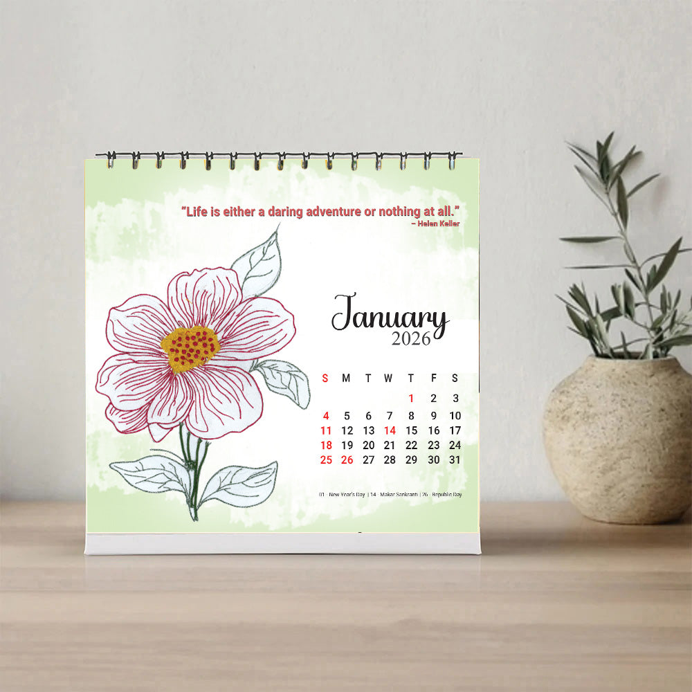 Support a Blind Artist & Get a Desktop Calendar 2026 Free