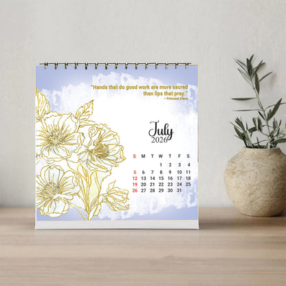 Support a Blind Artist & Get a Desktop Calendar 2026 Free