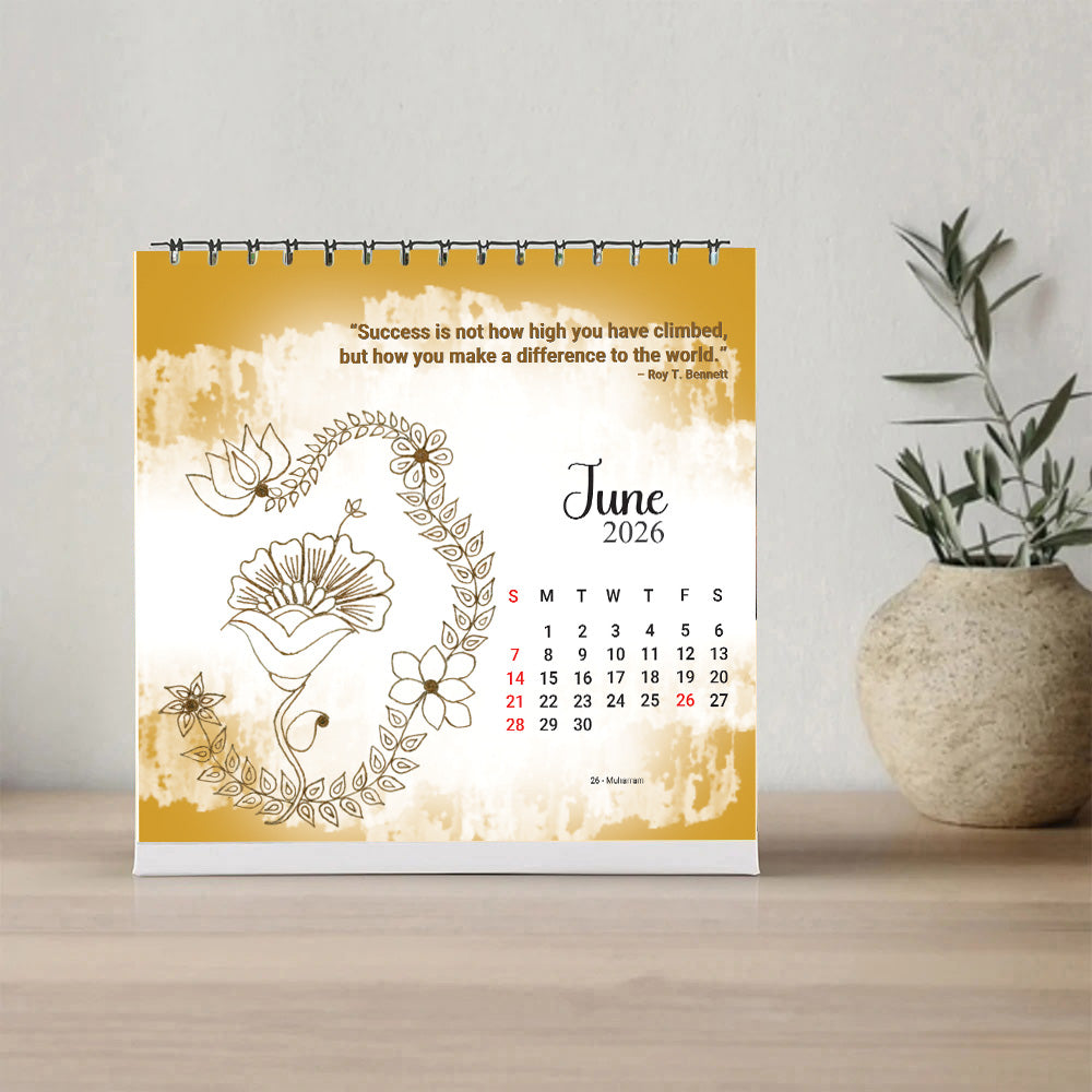 Support a Blind Artist & Get a Desktop Calendar 2026 Free