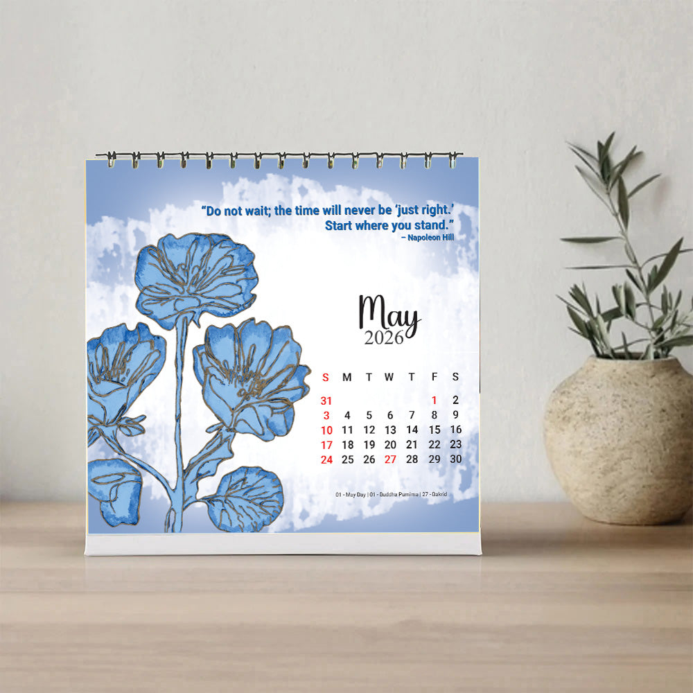 Support a Blind Artist & Get a Desktop Calendar 2026 Free