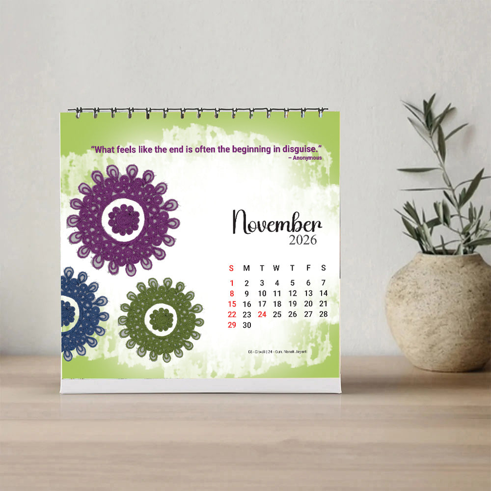 Support a Blind Artist & Get a Desktop Calendar 2026 Free