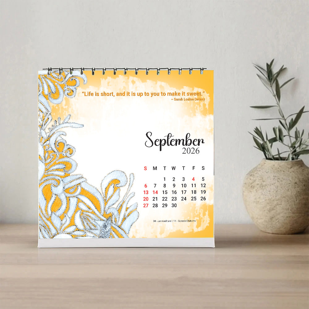Support a Blind Artist & Get a Desktop Calendar 2026 Free